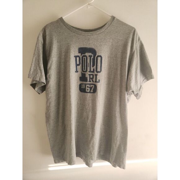 Polo Ralph Lauren Other - Vtg 1990s 90s Ralph Lauren Polo 67 T-Shirt Mens Large Polo RL Grey Cotton S-S